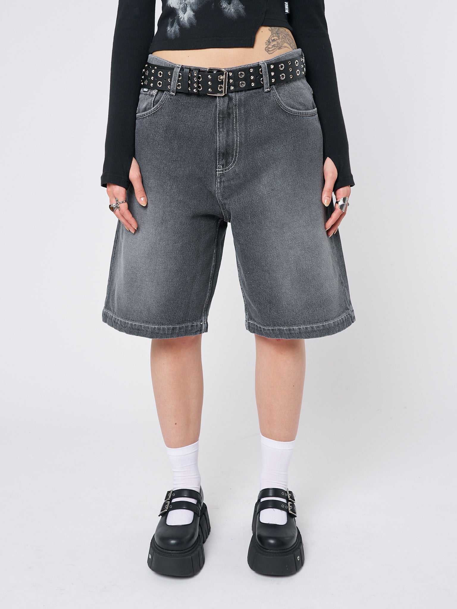 Naida Star Black Jorts - Minga EU