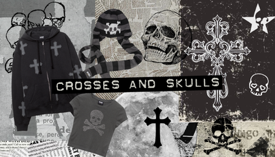 Grunge Fashion Alert: Elevate with Crosses & Skulls!
