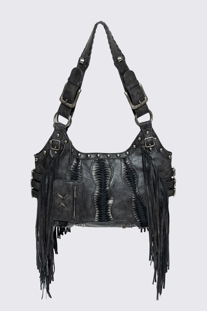 ミュージシャン PU Leather Fringe Shoulder 0205_MingaLondon_E-