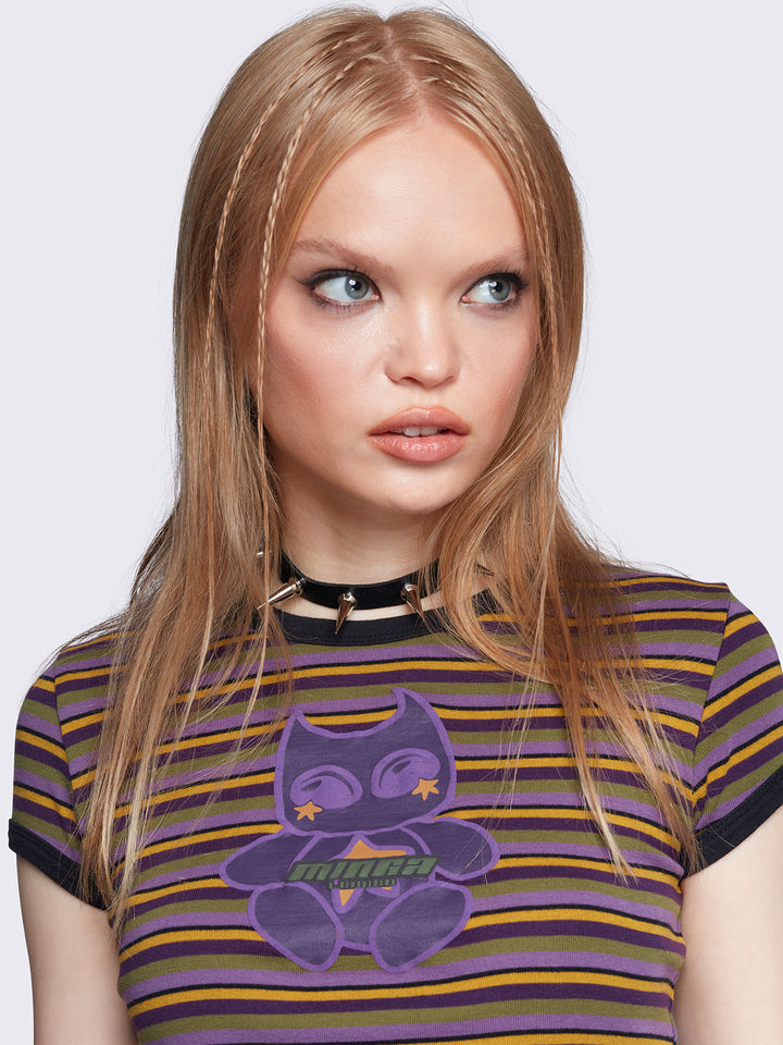 Striped Ringer Baby Tee | Minga London – Minga London US