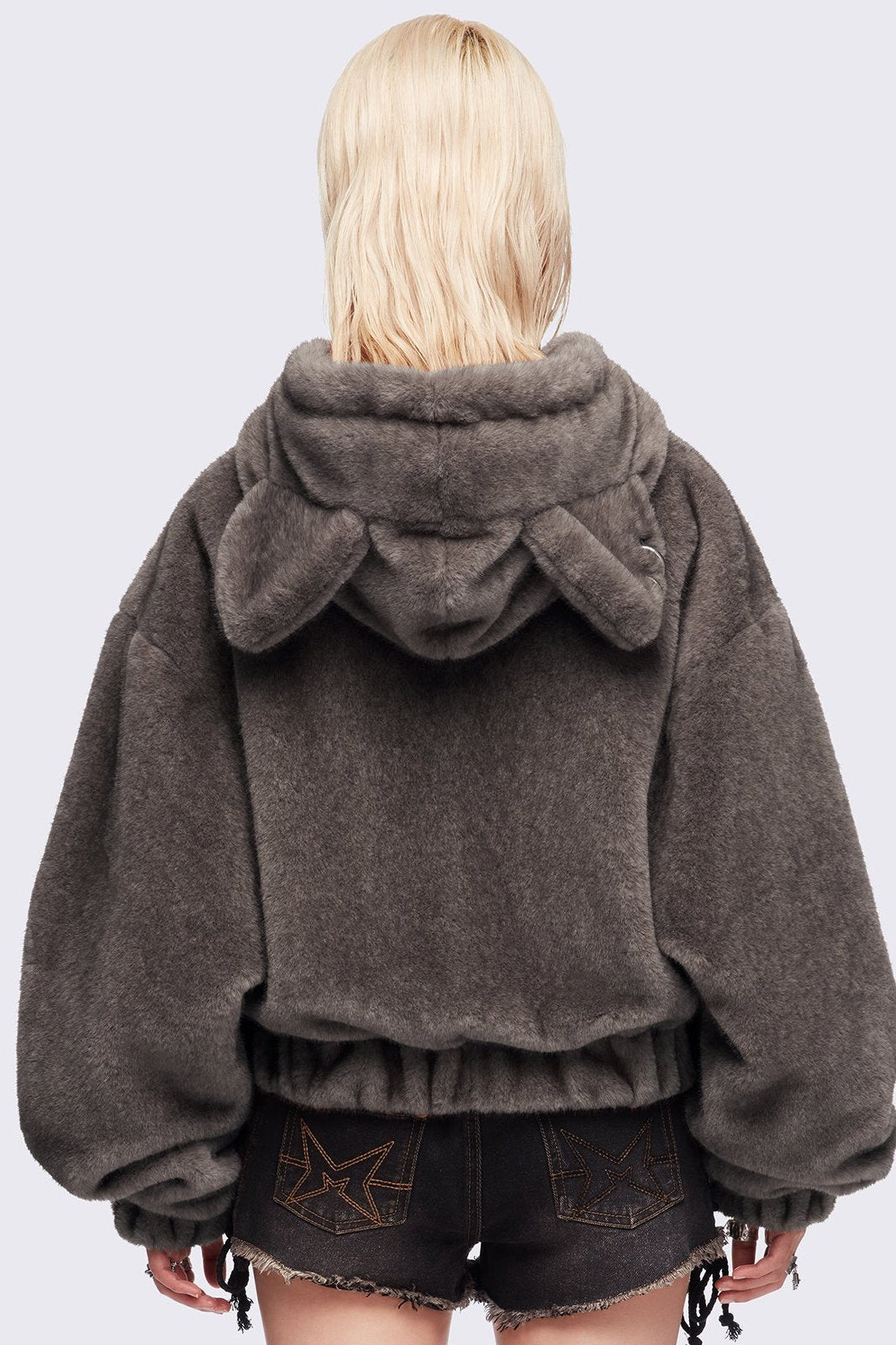 ALPHADRIVEONE EUPHORIA MD フーディトレカゴヌ パーカー Chic Fur Zip-Up Hoodie CN416 - Acubi style | LEWKIN