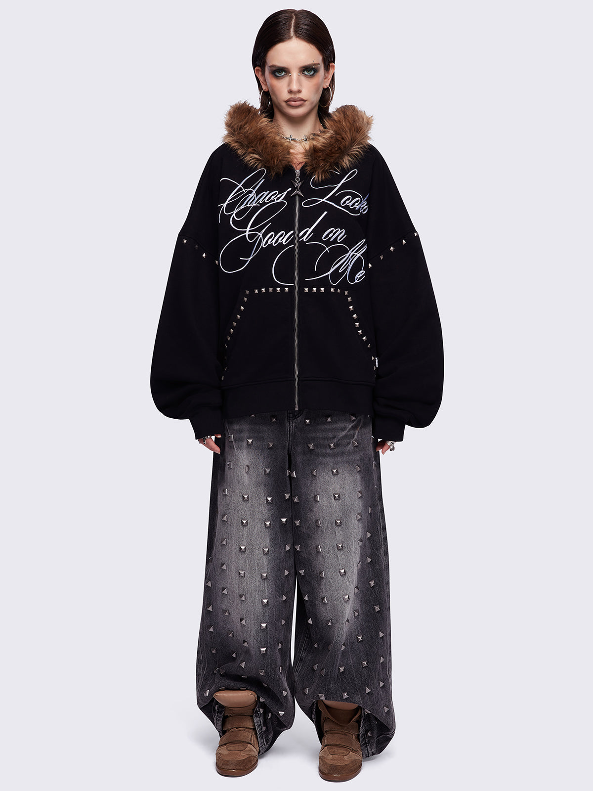 Chaotic Self Zip Up Hoodie