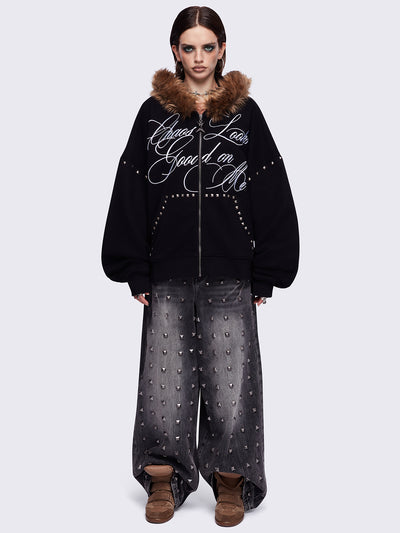 Chaotic Self Zip Up Hoodie