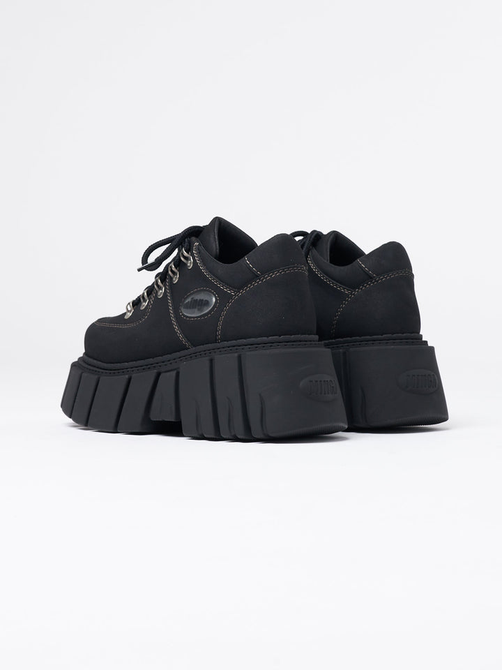 ☆MINGA LONDON☆厚底シューズ Black Chunky Lace Up Platform Shoes | Minga London – Minga