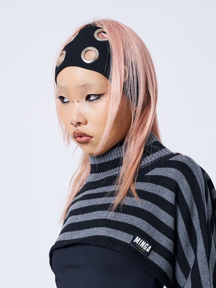 【Minga London】Elektra ヘッドバンド 関税送料込 Black Metallic Hole Headband | Minga London – Minga London US