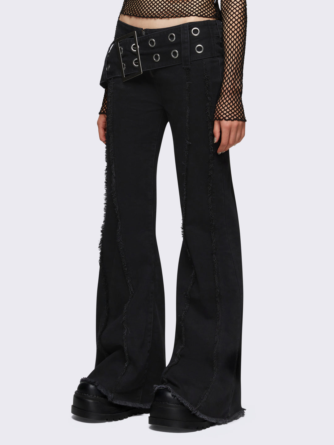 Ameri　BELT WAIST PANTS Gia_Belted_Flar_Jeans8_1080x.
