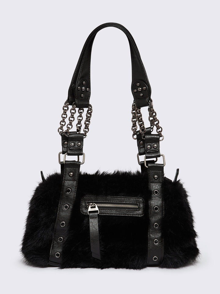 Gigi_Black_Furry_Shoulder_Bag_