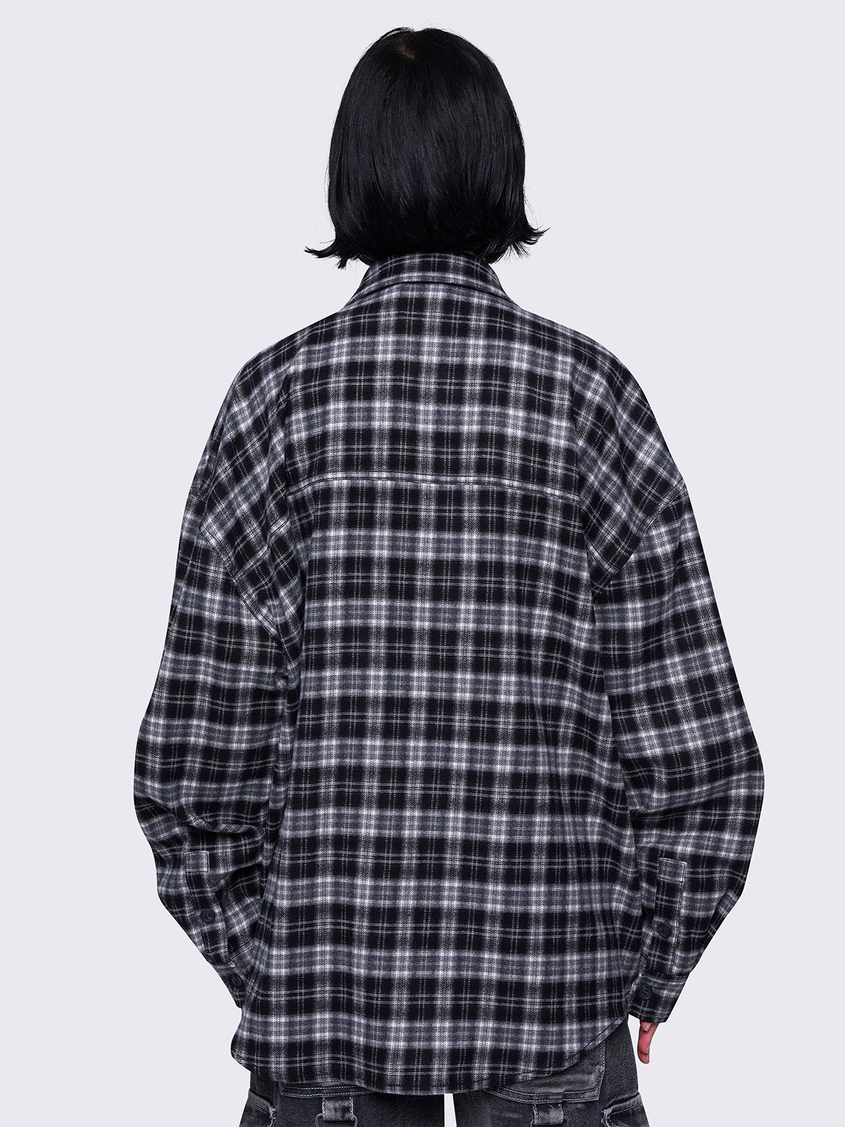 Harper Black Plaid Shirt