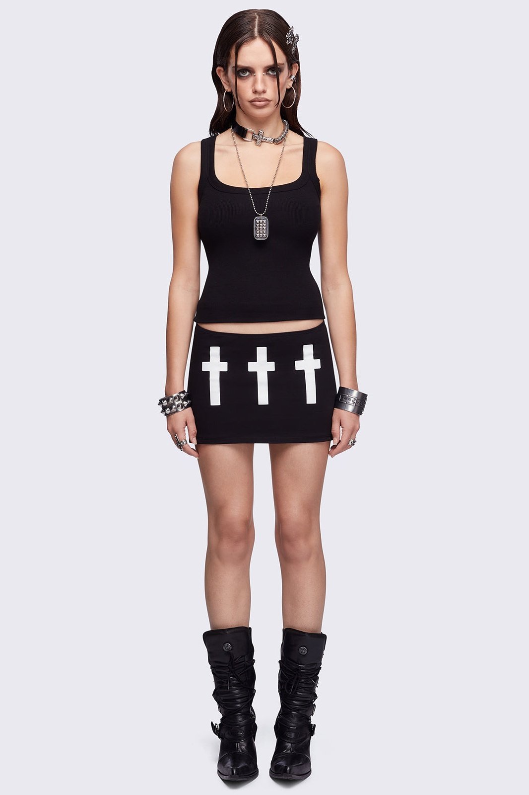 【完売品/即購入大歓迎】NOTRE emor drape mini skirt Graphic Micro Skirt in Black | Minga London – Minga London US