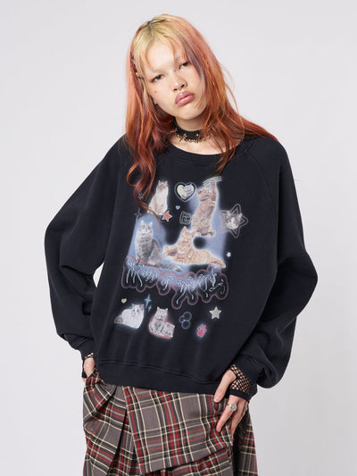 Meow or Never Kitty Sweatshirt - Minga EU