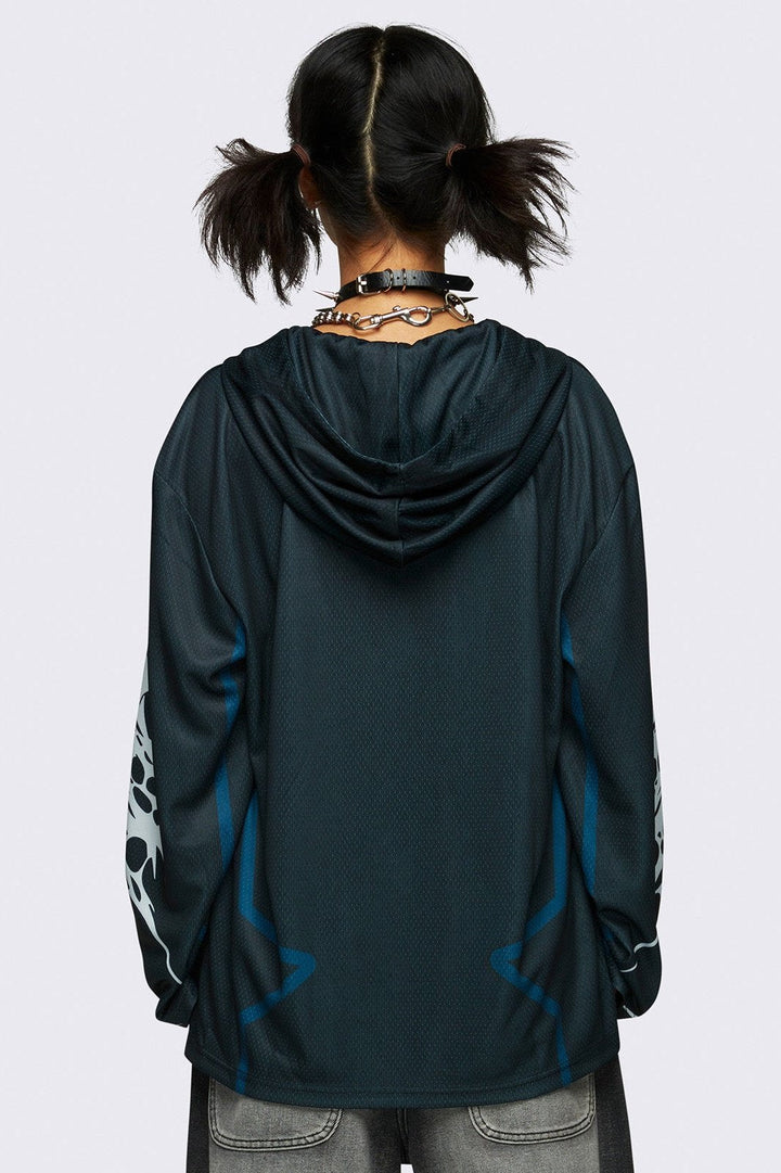 TANGRAM ネイビー Mフーディー TANGRAM（タングラム） パーカー ZOZOTOWN限定 TANGRAM LOGO STACK