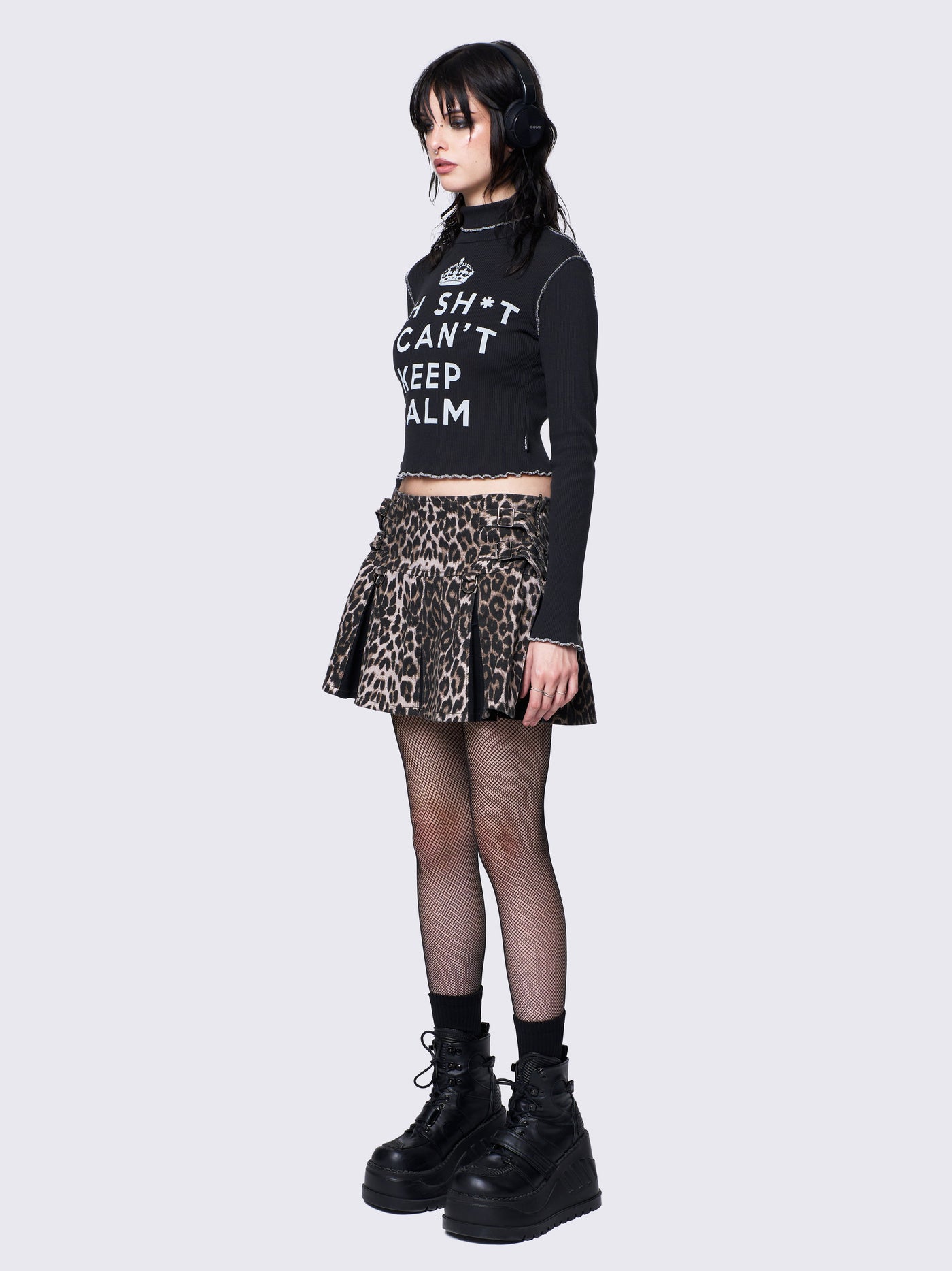 Sasha Leopard Mini Skirt