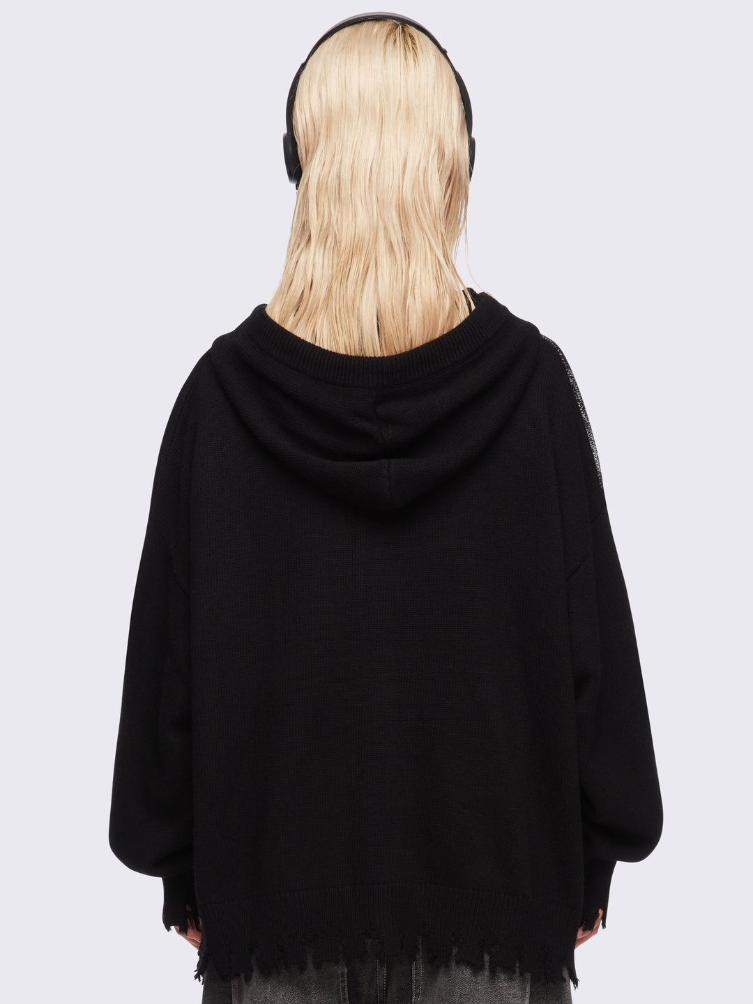 Knitted Zip Up Hoodie with Skull Prints | Minga London – Minga