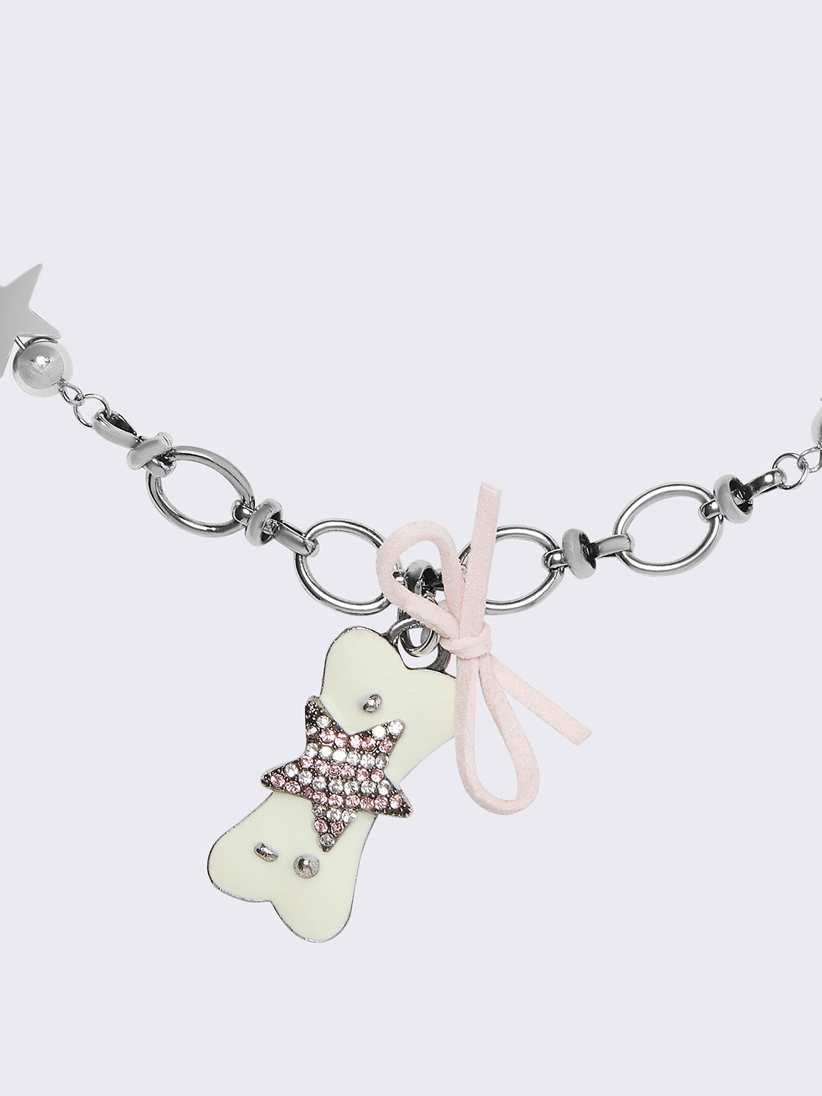 Stellar Pup Silver Charm Necklace