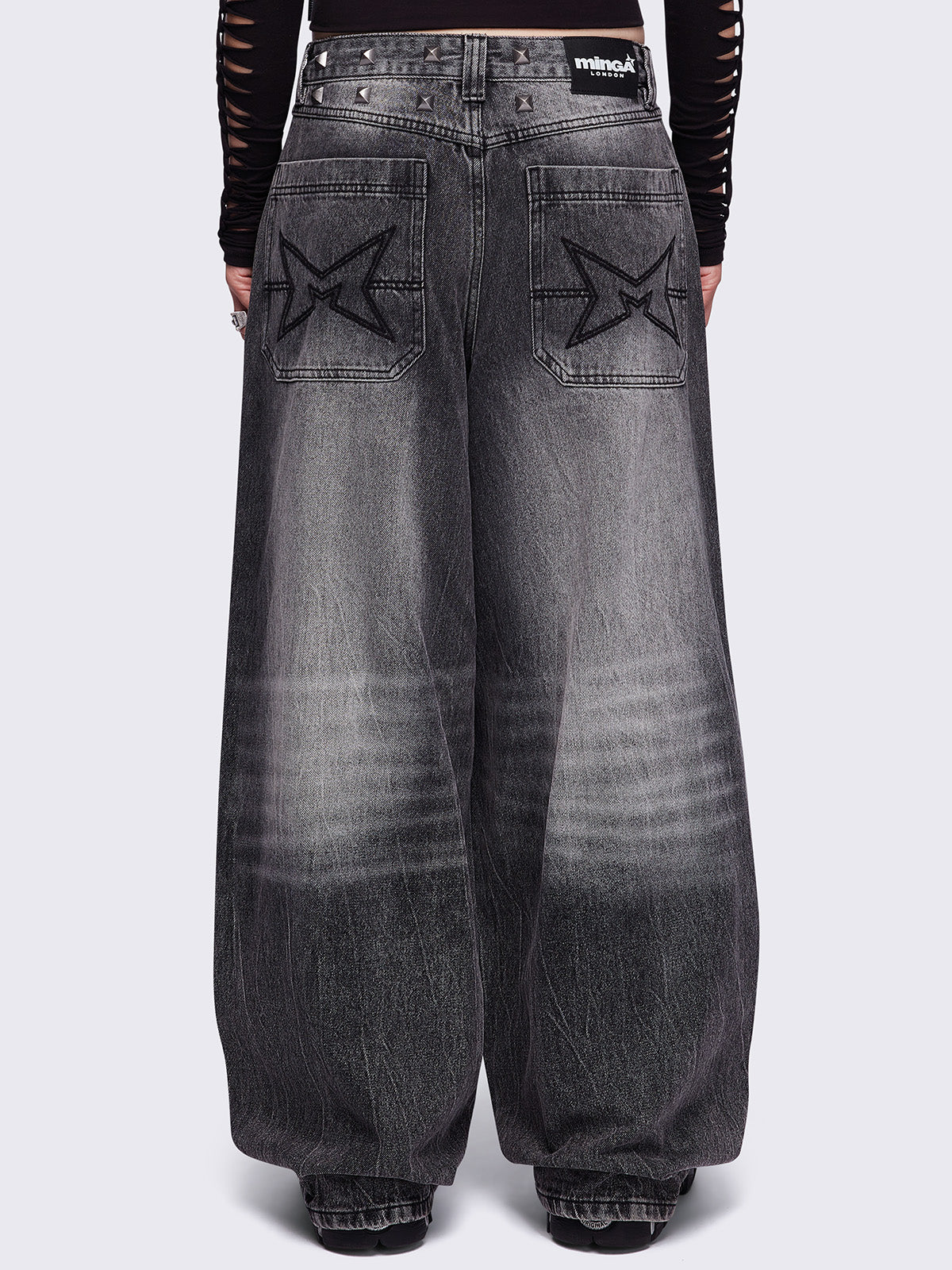 Studded Super Baggy Jeans