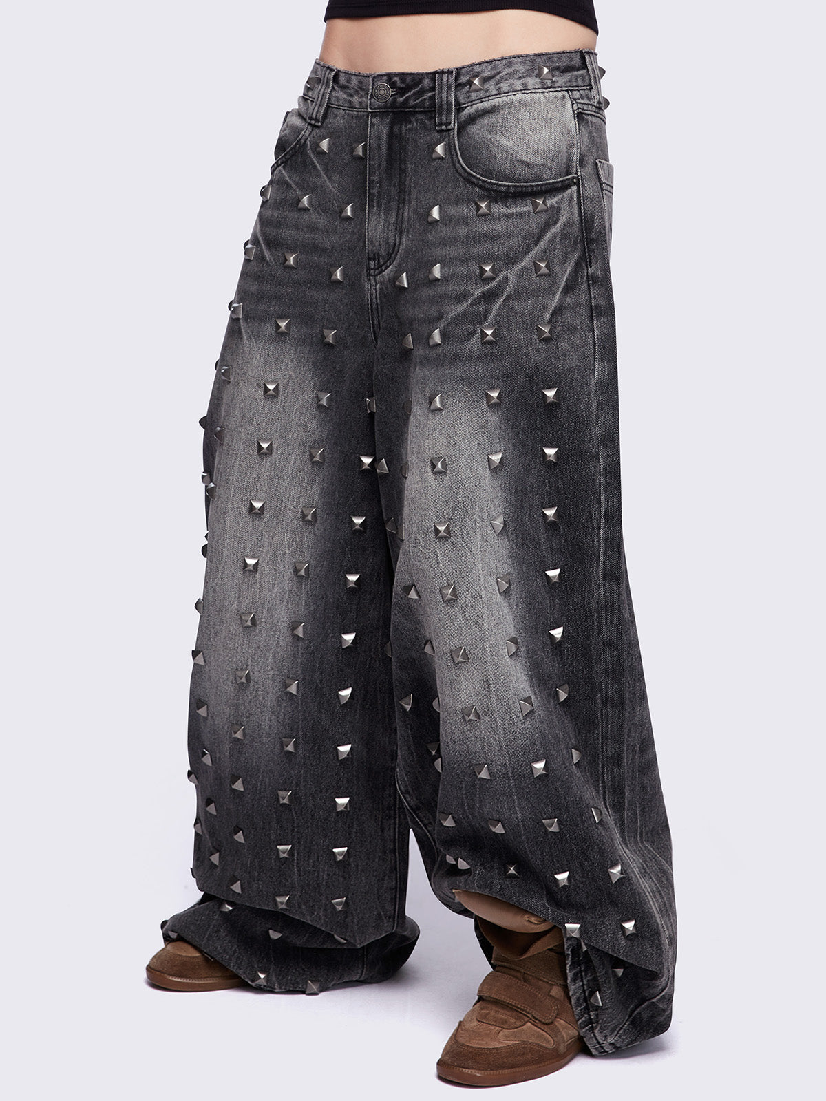 Studded Super Baggy Jeans