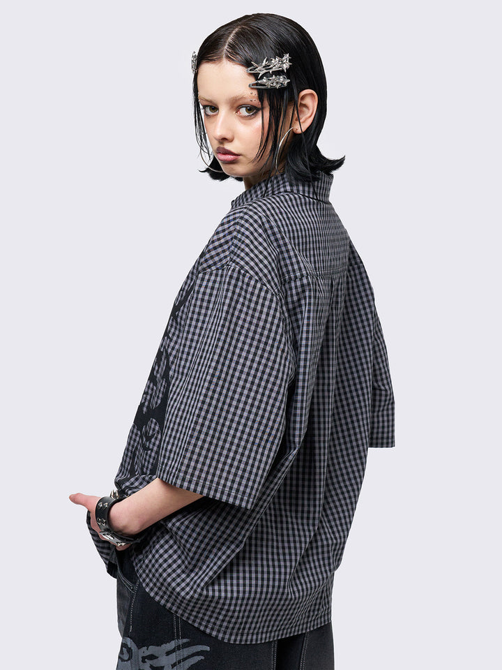 ヴェトモンOversized check shirt Oversized Check Shirt | boohoo
