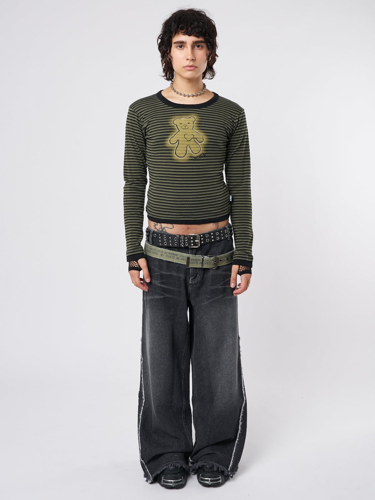 Teddy Green Striped Top - Minga EU