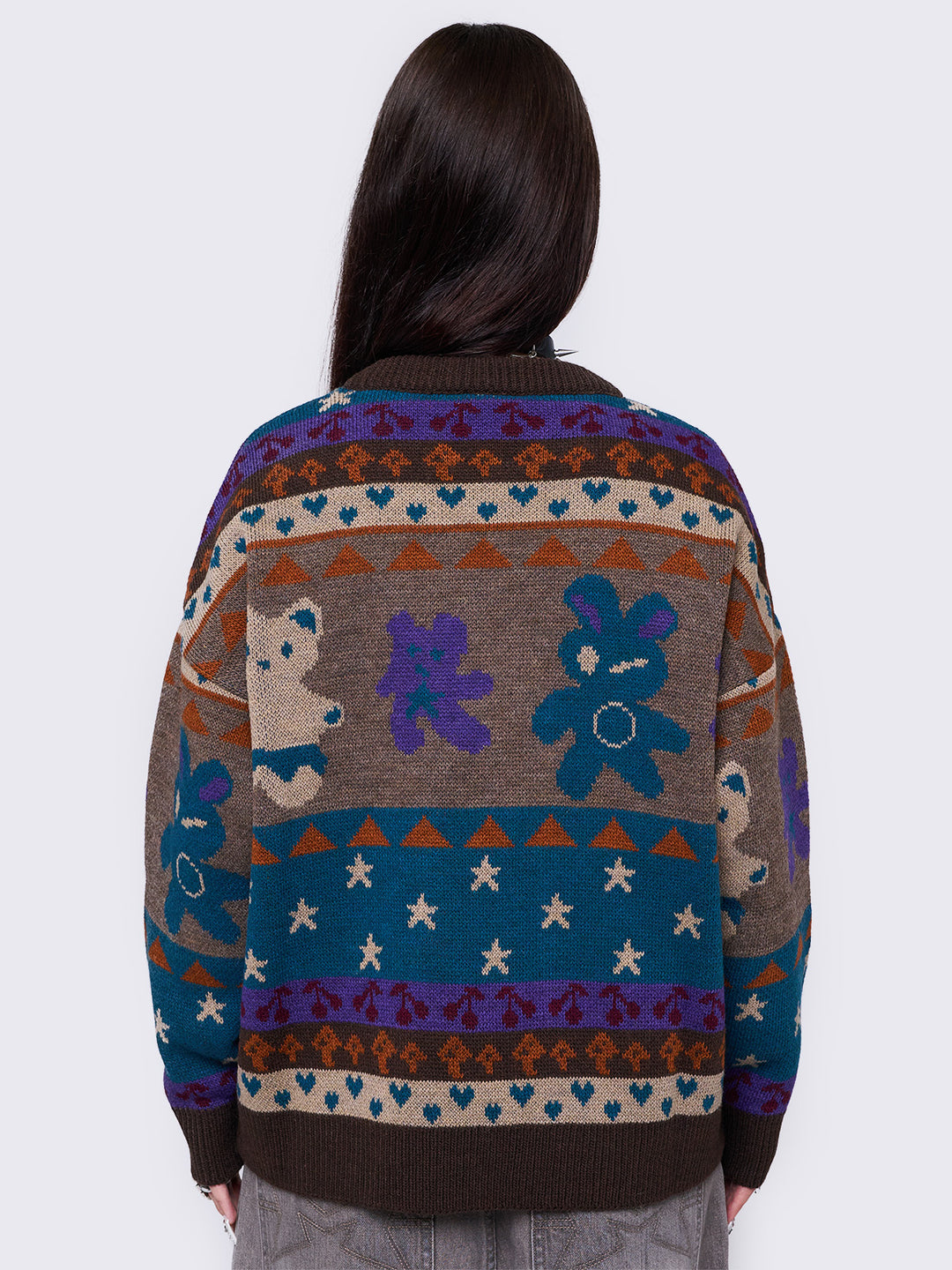 希少 美品 TOGA Animal Jaquard Knit Pullover TOGA VIRILIS(トーガ ビリリース)のWool jacquard knit pullover
