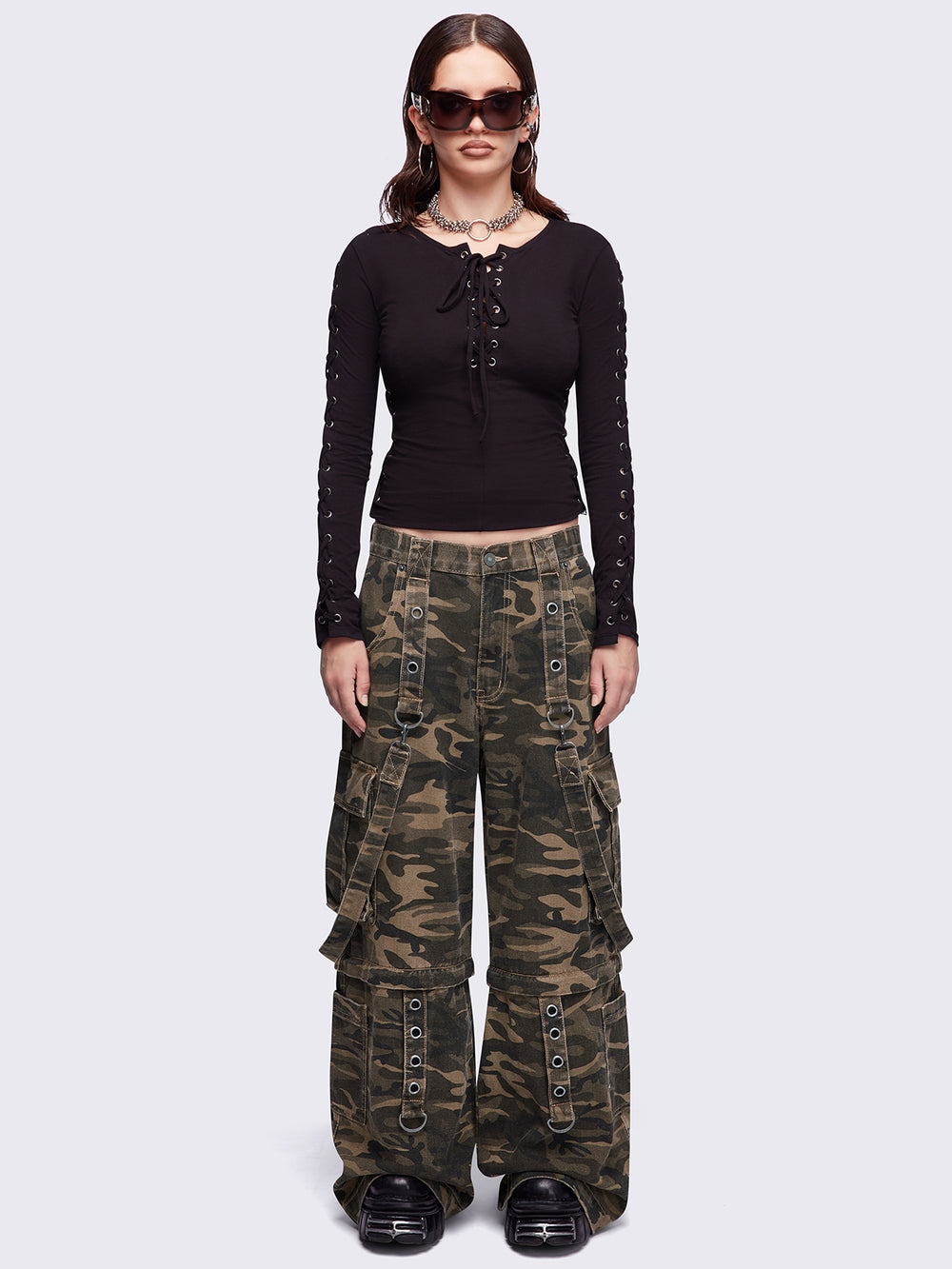 パンツ Minga London TREK CAMO CARGO JEANS Minga London TREK CAMO CARGO JEANS