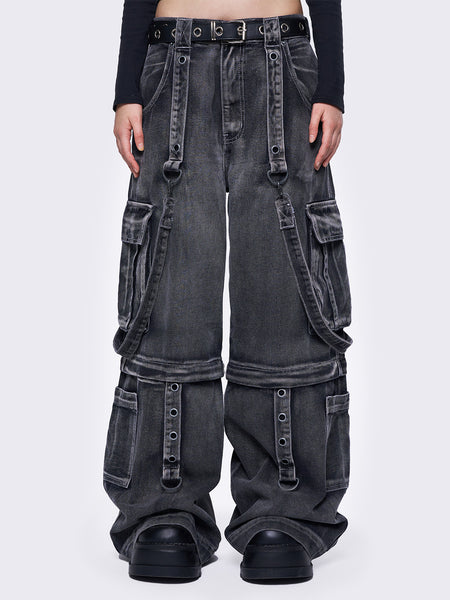パンツ Minga London TREK CAMO CARGO JEANS Trek_Grey_Cargo_Jeans3_grande.