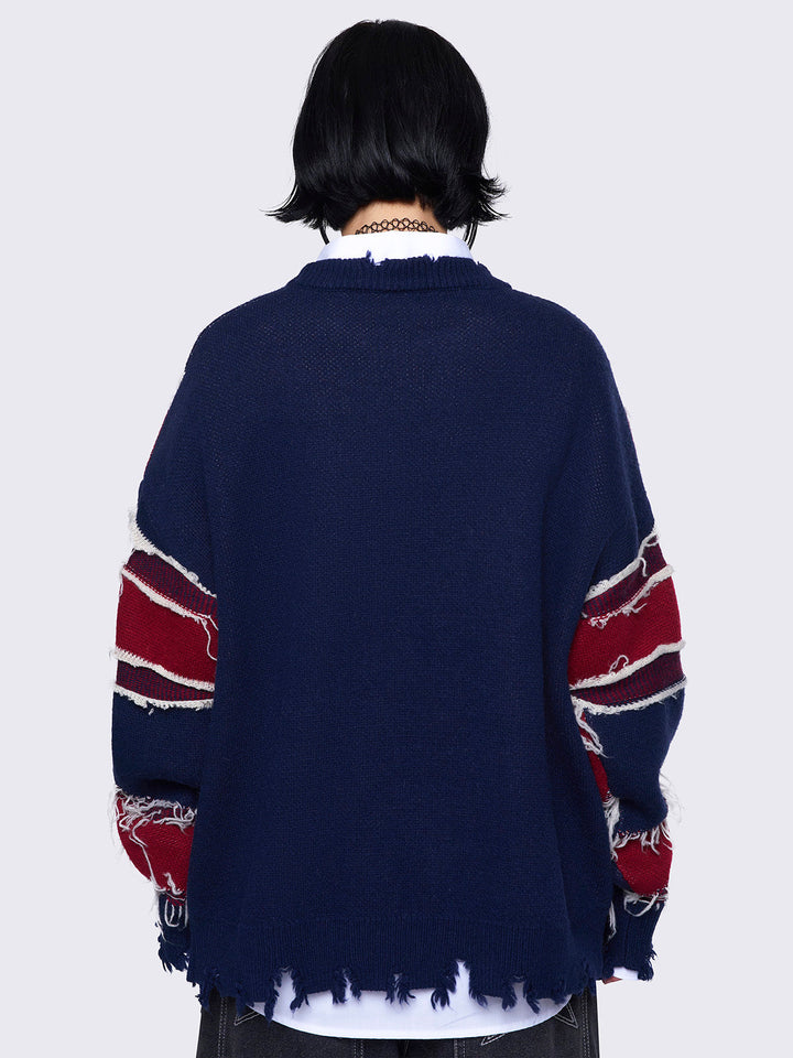 UNION3 ♡ Union Jack Distressed Jumper - UK flag | Minga London – Minga