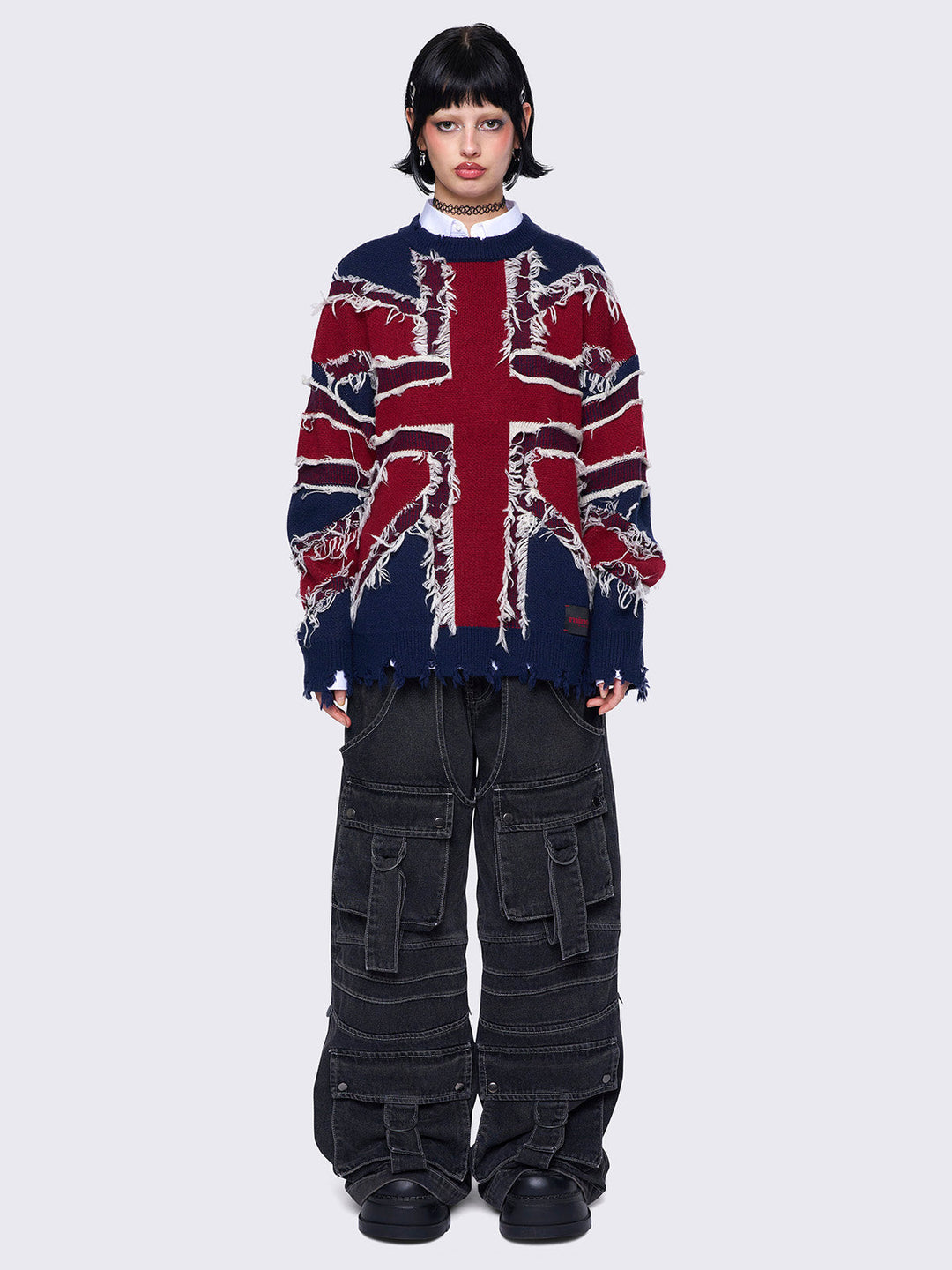 Union Jack Distressed Jumper - UK flag | Minga London – Minga