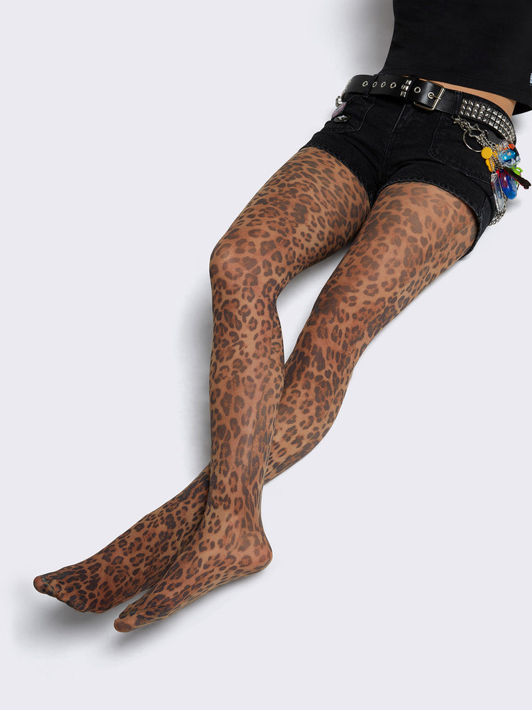 Leopard tights best sale