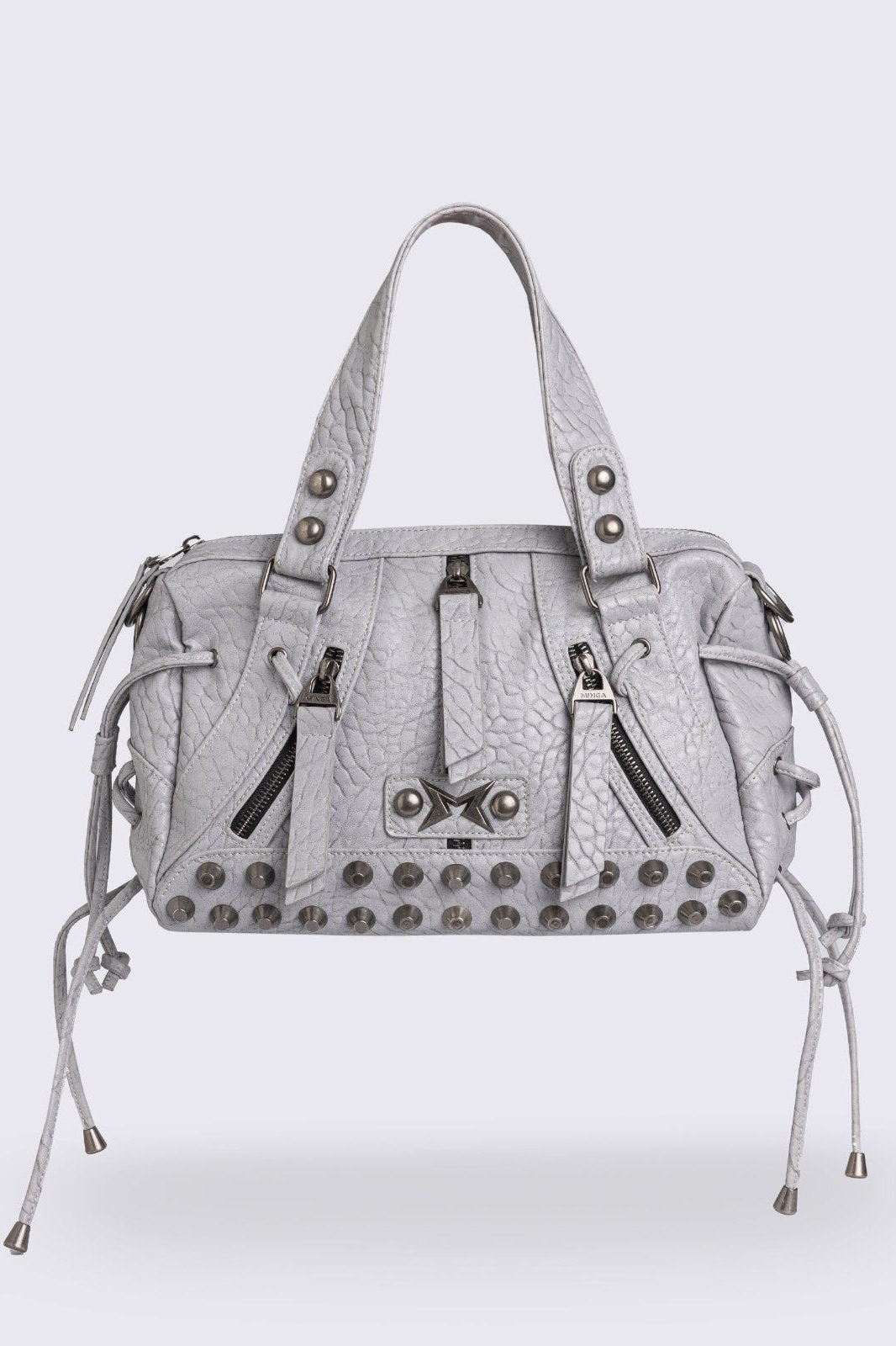 Y2K Retro Faux Fur Crossbody Bag - Goth Punk Plush Handbag With Cross Design