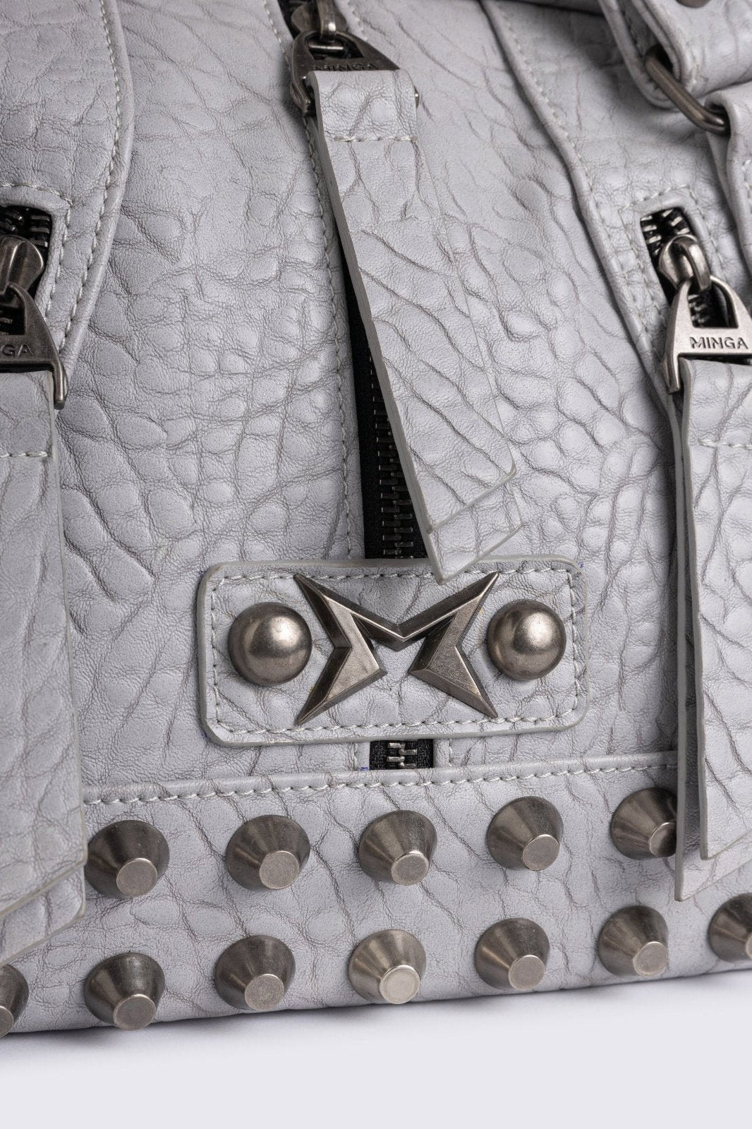 White Vegan Leather Shoulder Bag | Minga London