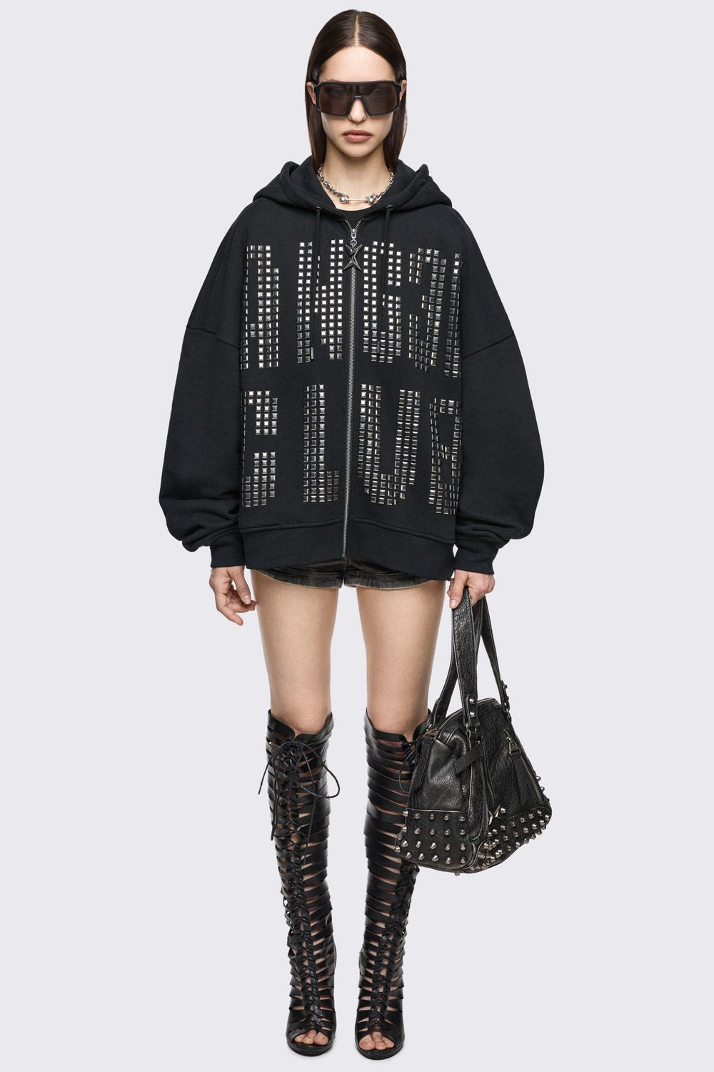 Sweatshirts & Zip-Up Hoodies - Grunge Y2K Clothing | Minga London