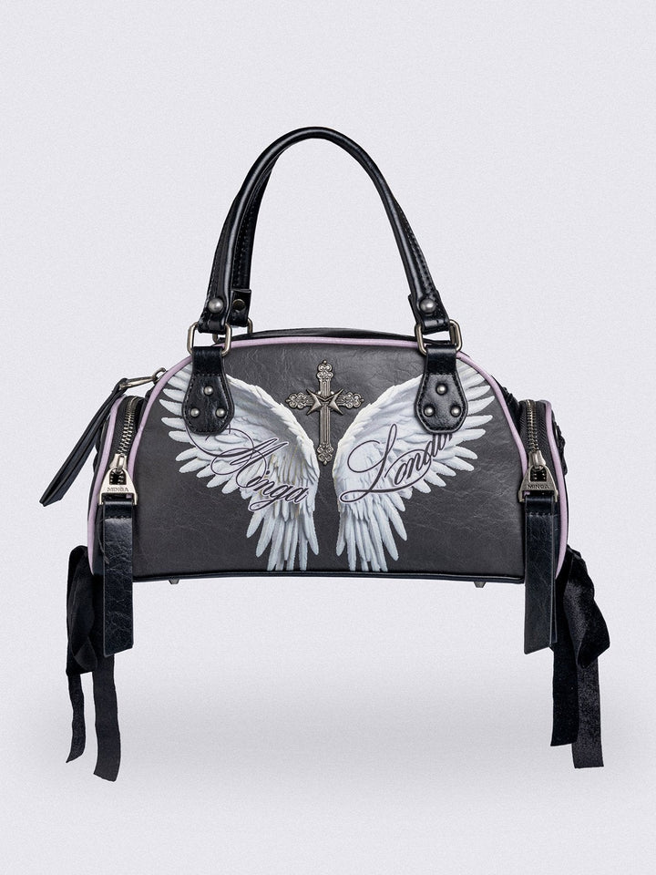 エコエコアザラクⅢ～MISA THE DARK ANGEL('97GAGA P… Angel Wing Bowling Bag in Black | Minga London – Minga London US