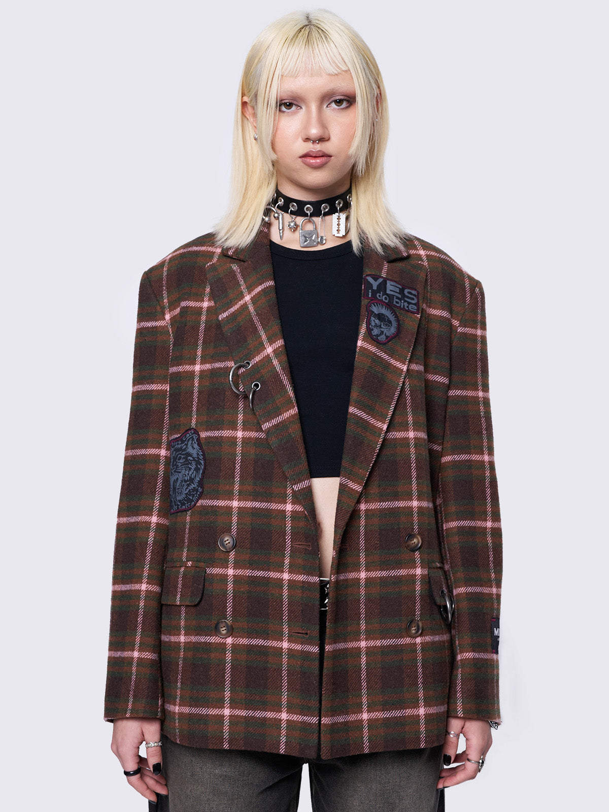 Audrey Plaid Blazer