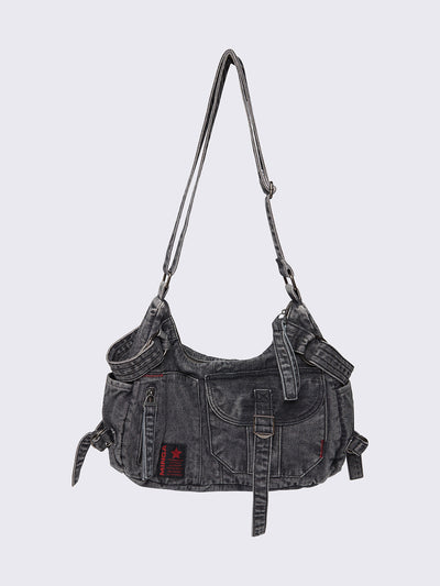 Ayla Denim Crossbody Bag