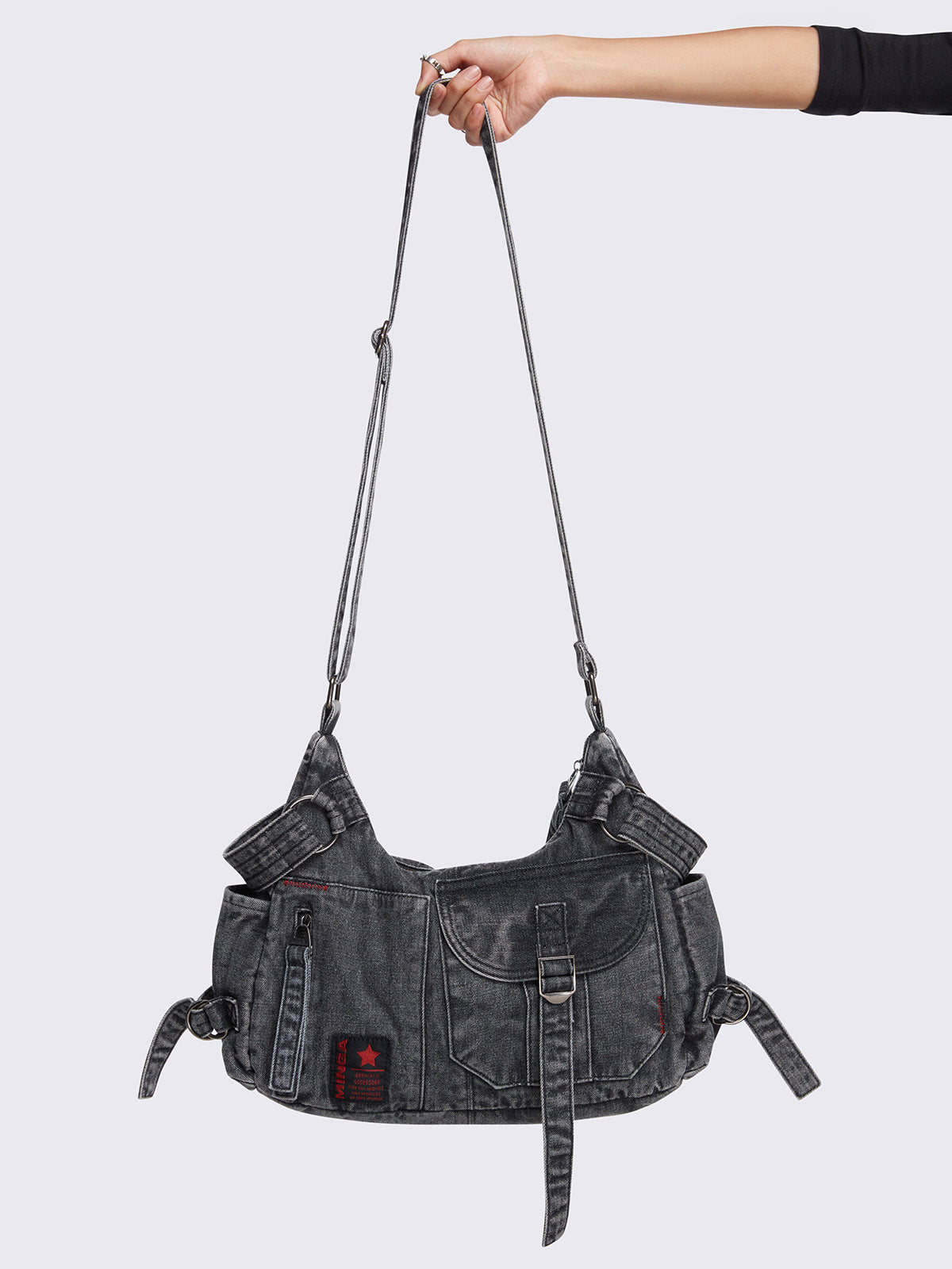 Ayla Denim Crossbody Bag