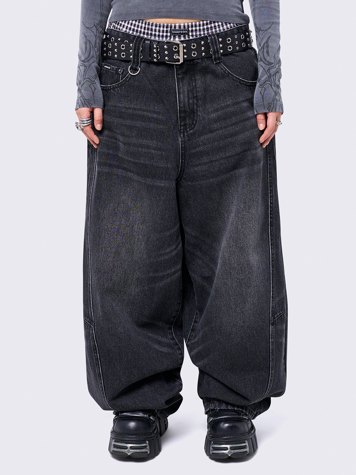 Black Super Baggy Jeans