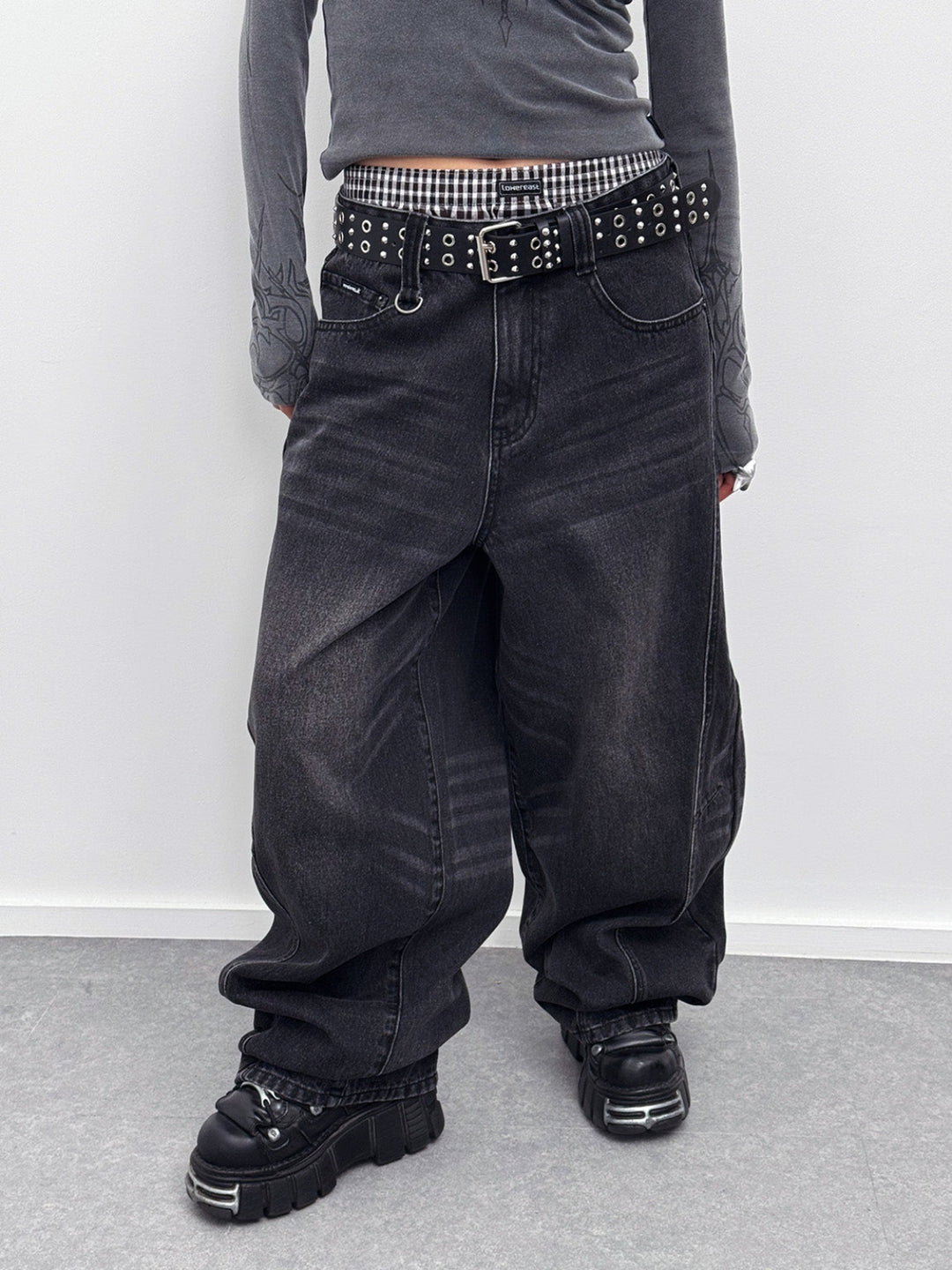 Black Wash Super Baggy Jeans | Minga London – Minga London US