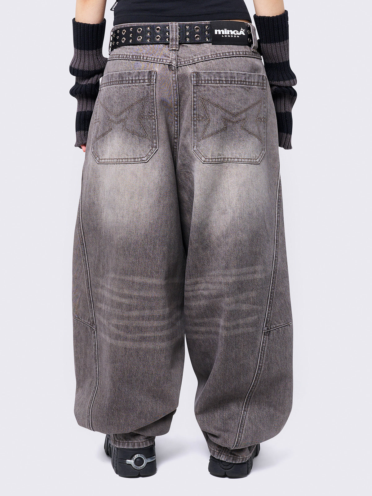 Grey Super Baggy Jeans