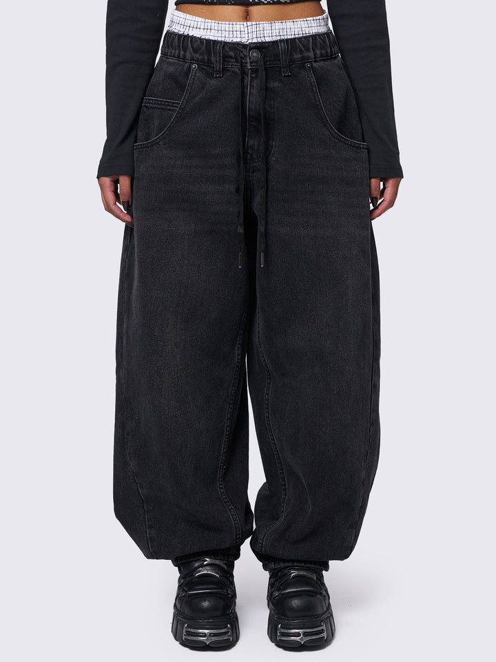 Always Denim Balloon Pants – Una