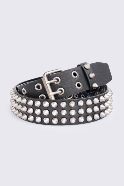 Black Spike Vegan Leather Belt | Minga London – Minga London US Black Spike Vegan Leather Belt | Minga London – Minga London US