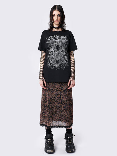 Demoniac Black Graphic T-shirt