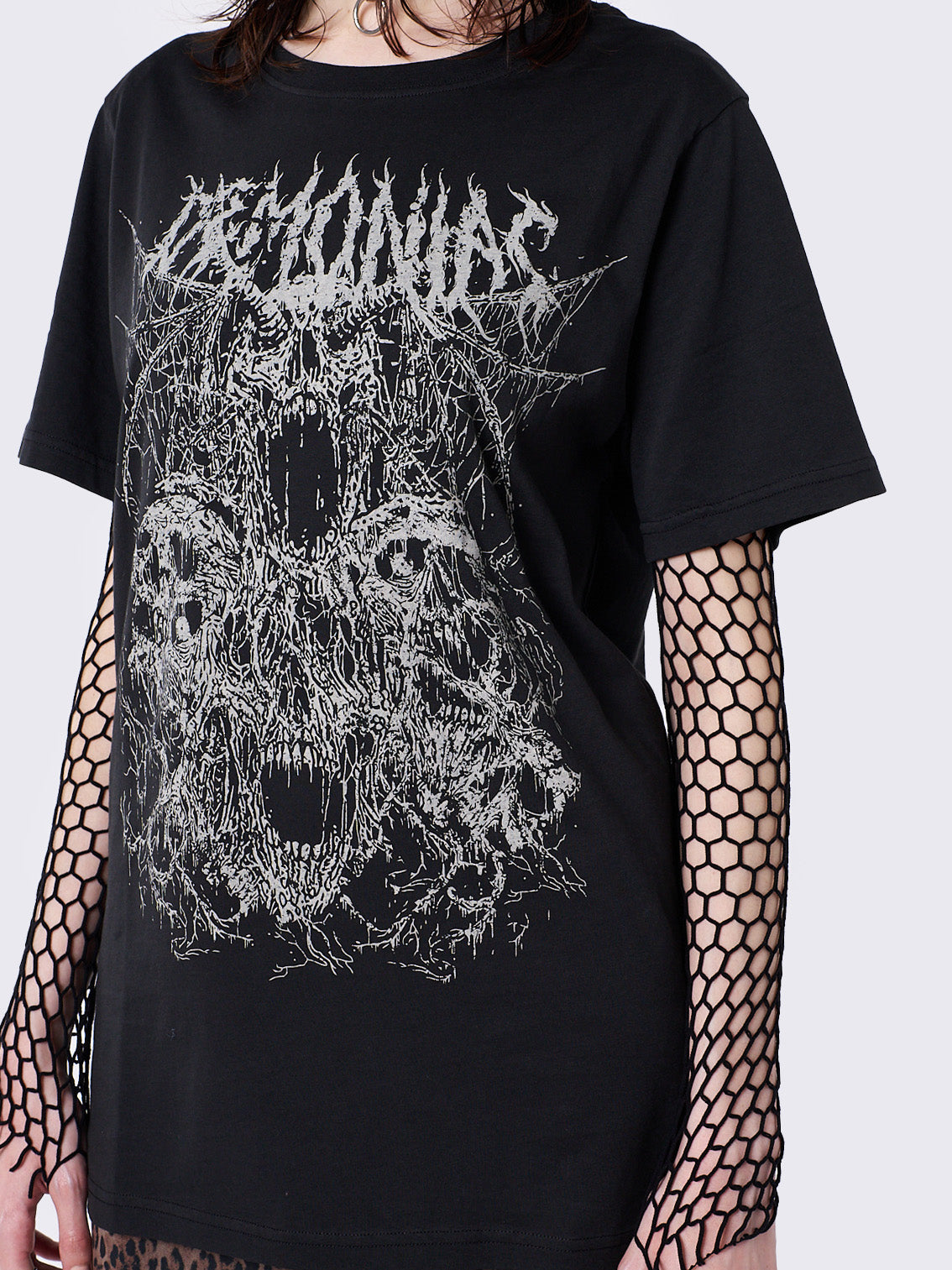 Demoniac Black Graphic T-shirt