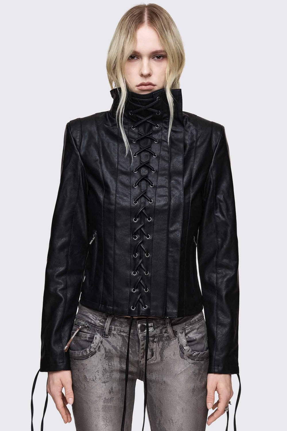 Grunge & Y2K Women's Jackets: Faux Fur, Bombers, Fleece Borgs