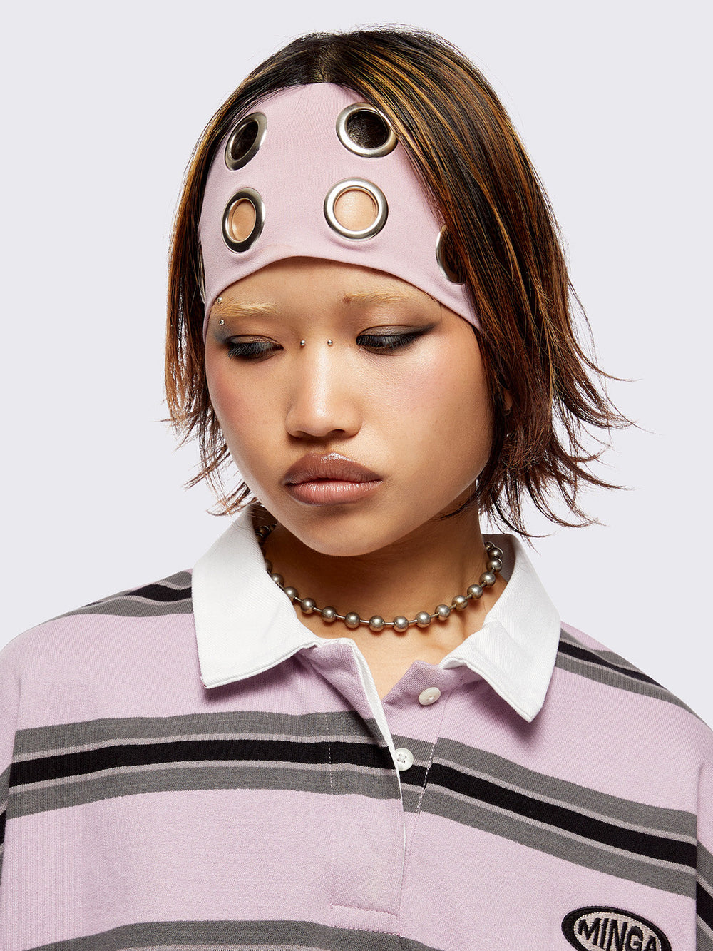 【Minga London】l Crush ヘアクリップ セット metal-crush-hair-clip-