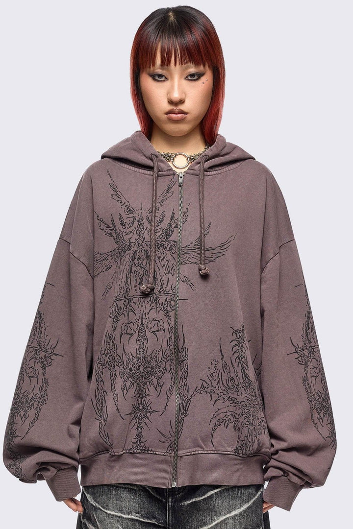 【極美品】LIDNM VINTAGE WASHED LEATHER ZIP M LIDNM（リドム）の「VINTAGE WASHED LEATHER ZIP（ブルゾン）」 - WEAR