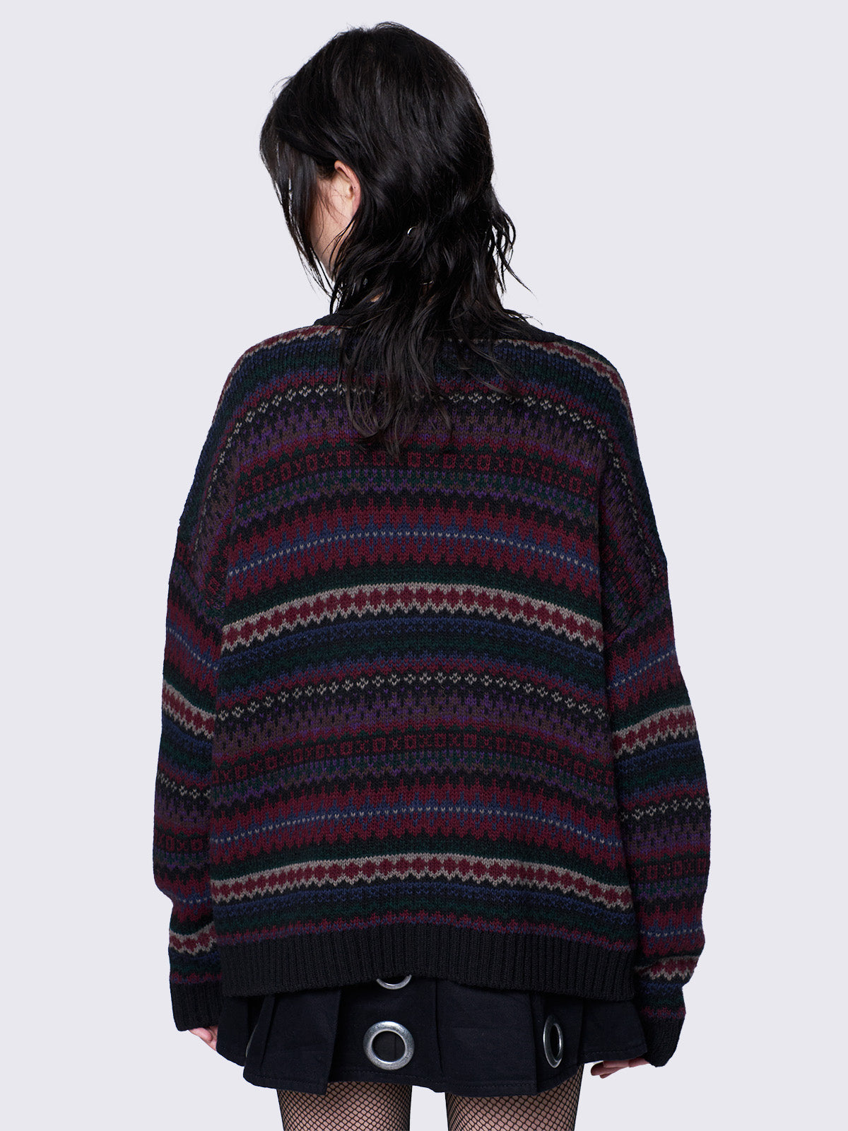 Enya Jacquard Knit Cardigan