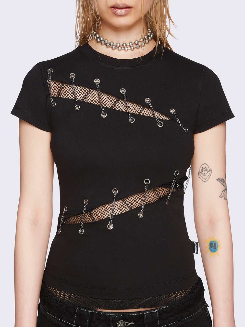 Grunge Black Tops | Mesh, Baby Tees & Long Sleeve Tops
