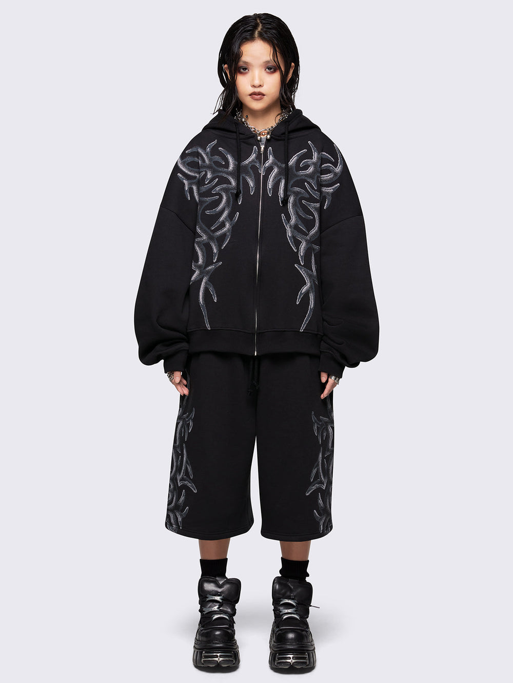 【BAON】[unisex] Mihins Stripe Hood Knit Zip-up BAON】[unisex] Mihins Stripe Hood Knit Zip-up (BAON/ニット