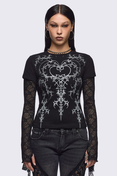 トップス Multi-layered long sleeve Gothic y2k トップス Multi-layered long sleeve Gothic y2k Gothic Long Sleeve