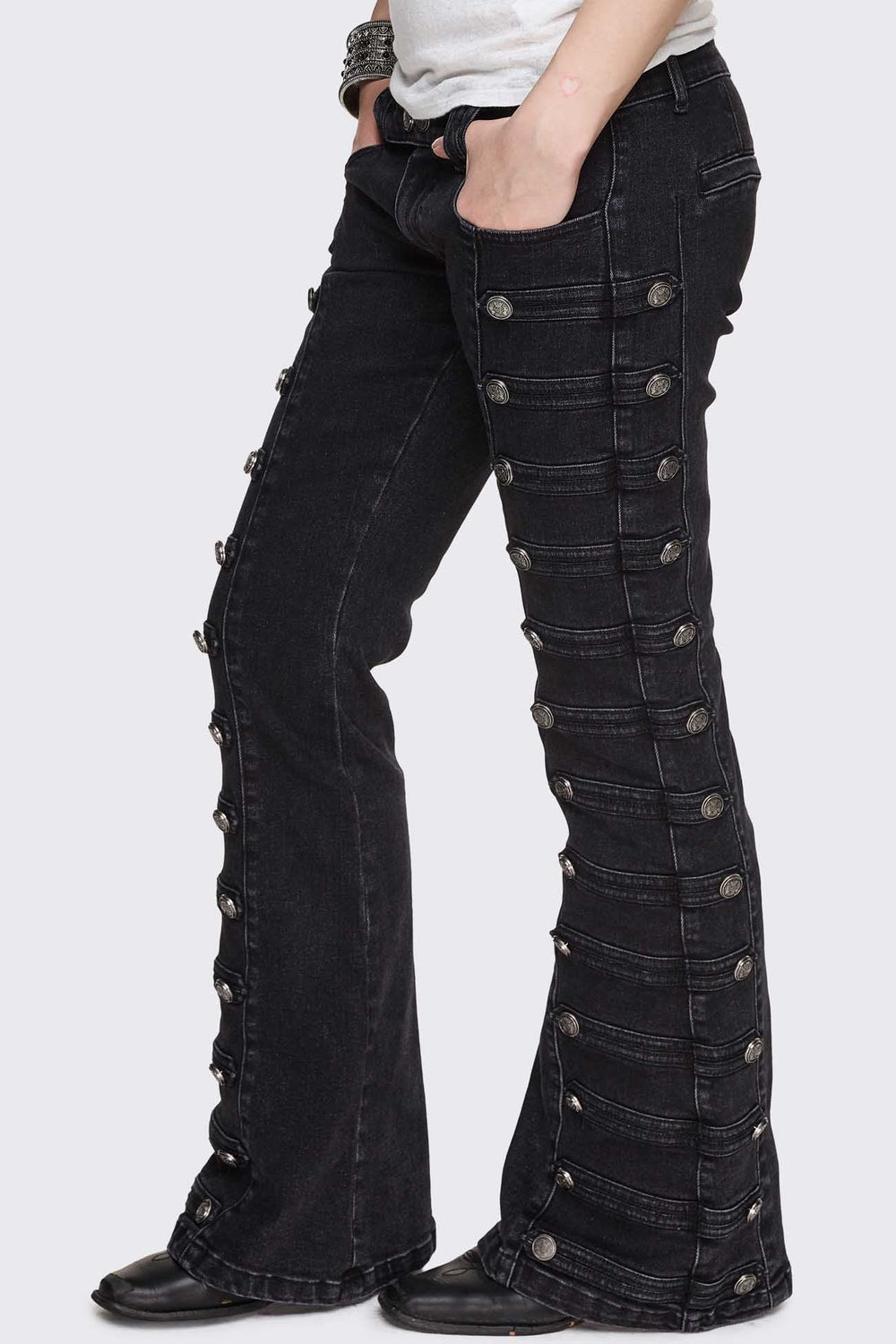 Grunge & Y2K Flare Jeans - Denim Collection | Minga London
